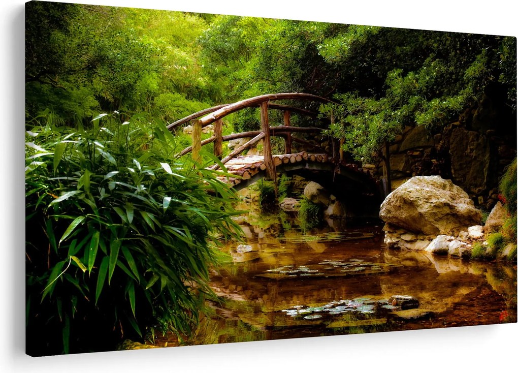 Obraz - Most cez riečku (90x60 cm)