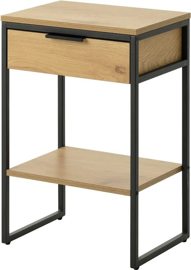 Odkladací stolík v dekore duba 30x40 cm Cesura – Unique Furniture