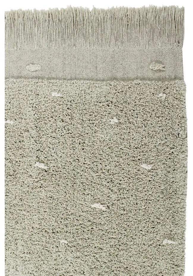 Svetlozelený prateľný ručne tkaný bavlnený koberec 140x200 cm Woods Symphony Olive – Lorena Canals