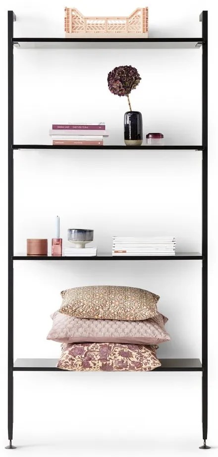 Čierny regál Edge by Hammel, šířka 94 cm