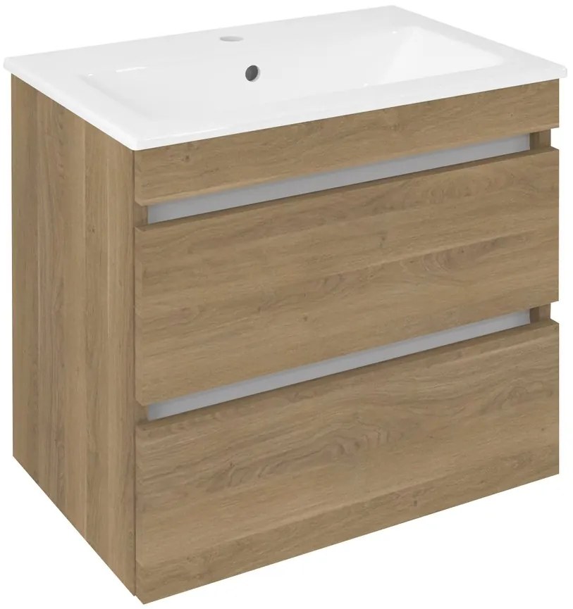 Sapho Sapho, EZARA umývadlová skrinka 58x54x39cm, dub cuneo, EZ592-2525