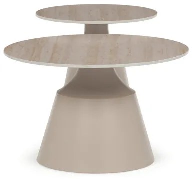 Autronic BONTEC Konferenčný stolík 70x70cm, keramika CT-F4152 TRV Farba: Béžová