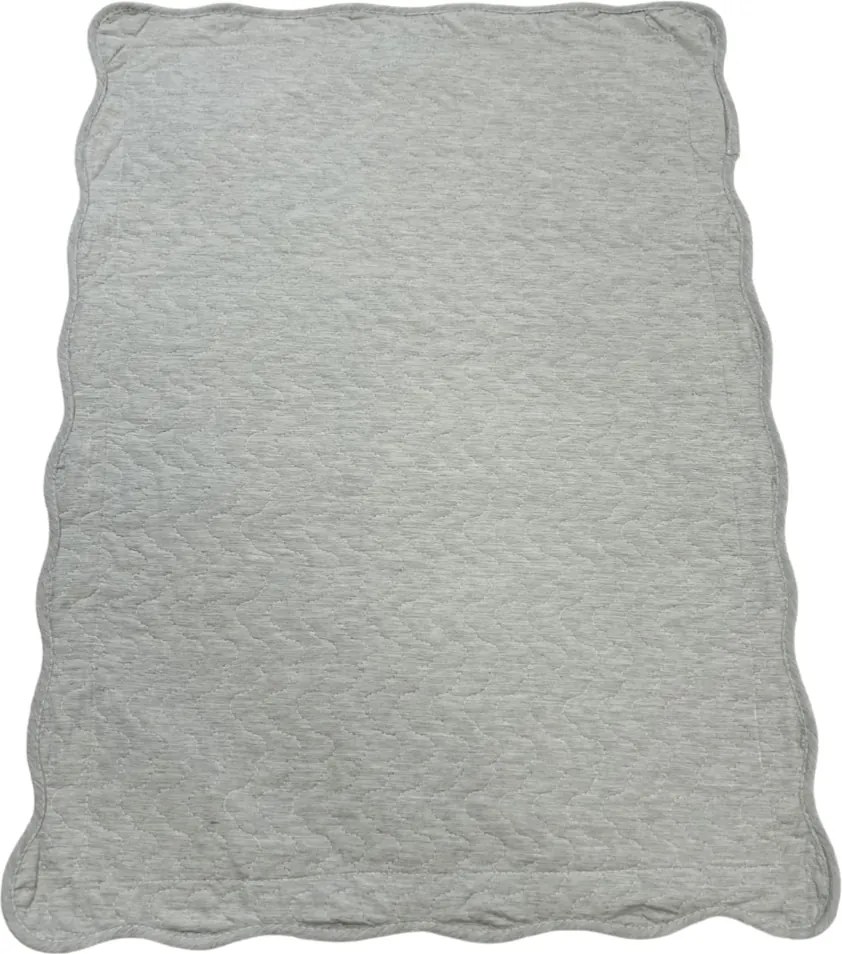 Prehoz bavlnený Deluxe jednofarebný Svetlo sivý - 220x240cm + 2ks 50x70cm