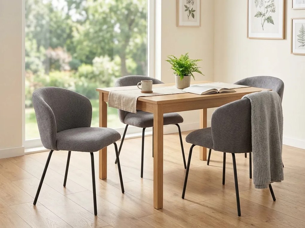 Jedálenská stolička KEVIN VARDO sivá