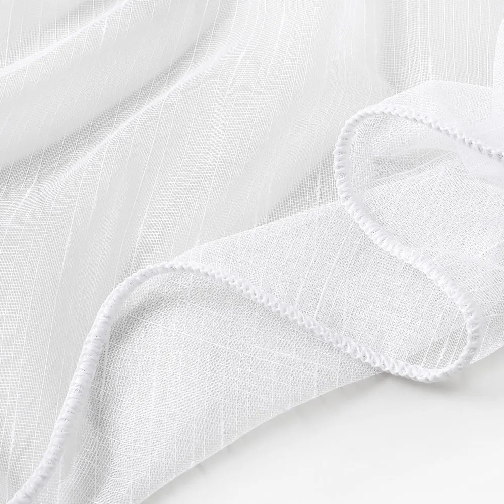 Záclona biela s olovkom vzor Prší - ZAC-023 výška 260 cm Šitie na mieru