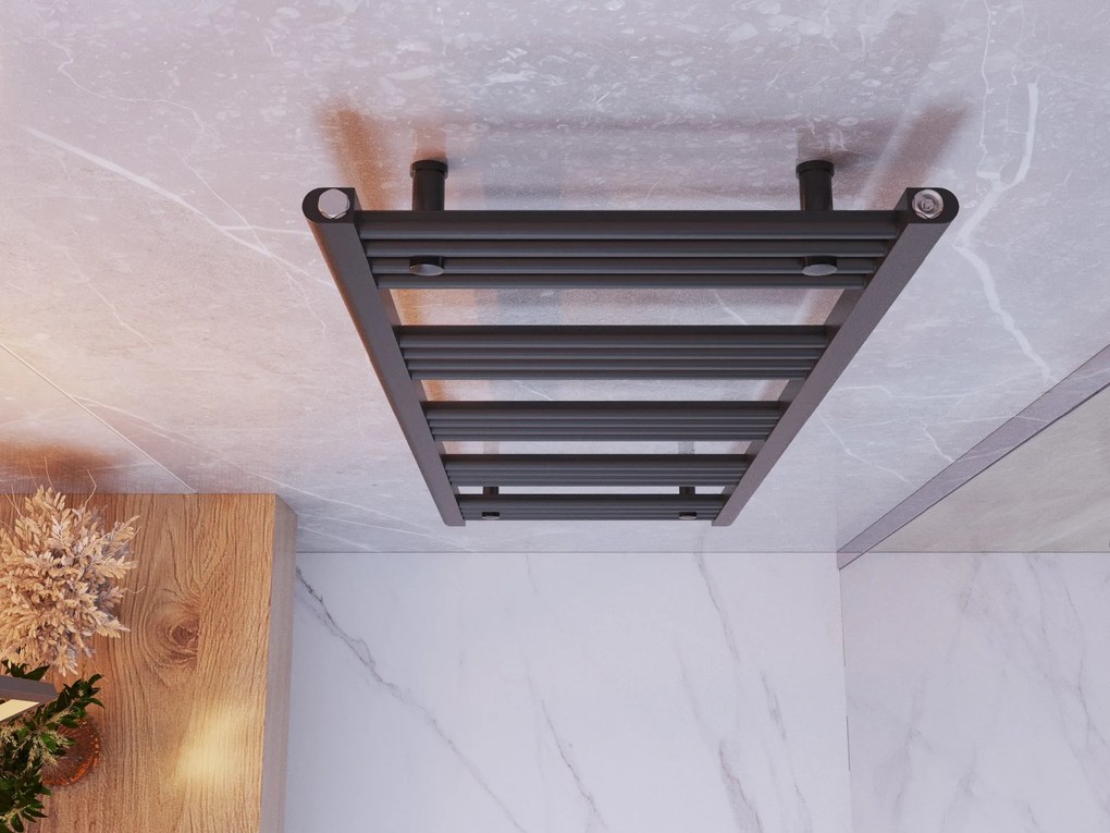 Gamma Erga Basic, vykurovacie teleso 1400x500 mm, 546 W, čierna, ERG-LAV-BASIC-14050-BK