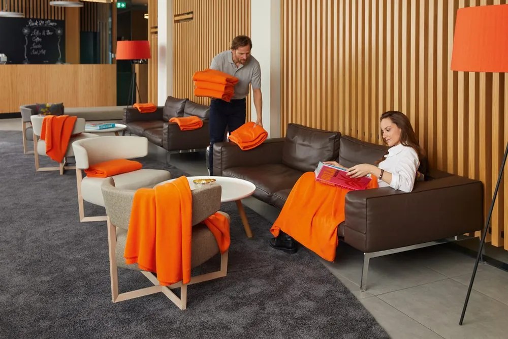 James & Nicholson (Daiber) Fleecová deka 130x170 cm JN950 - Camel | 130 x 170 cm