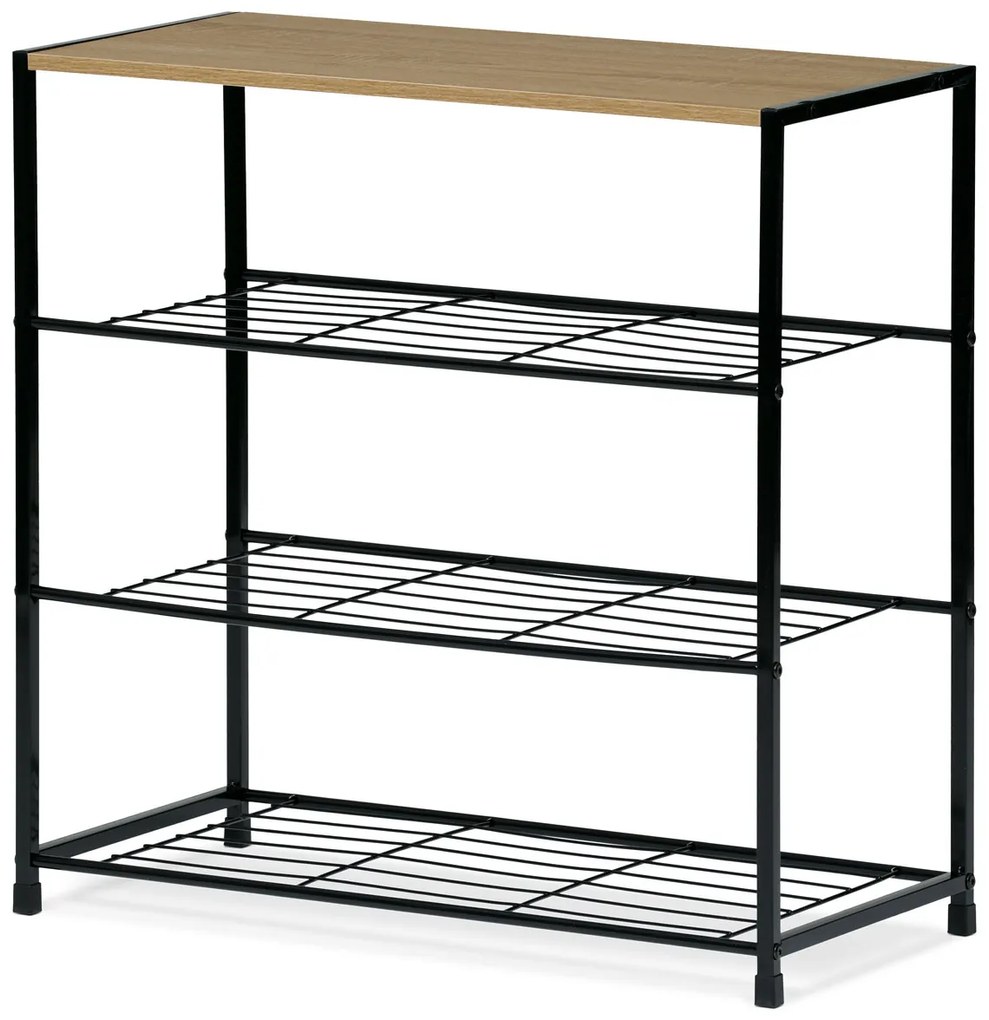 Botník GD-414 OAK Leik, 4 police, 63 x 30 x 63,5 cm, 4 poschodia