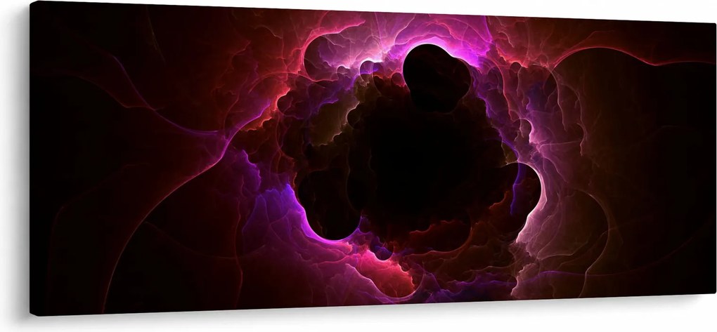 Obraz - abstrakcie mraku (120x50 cm)