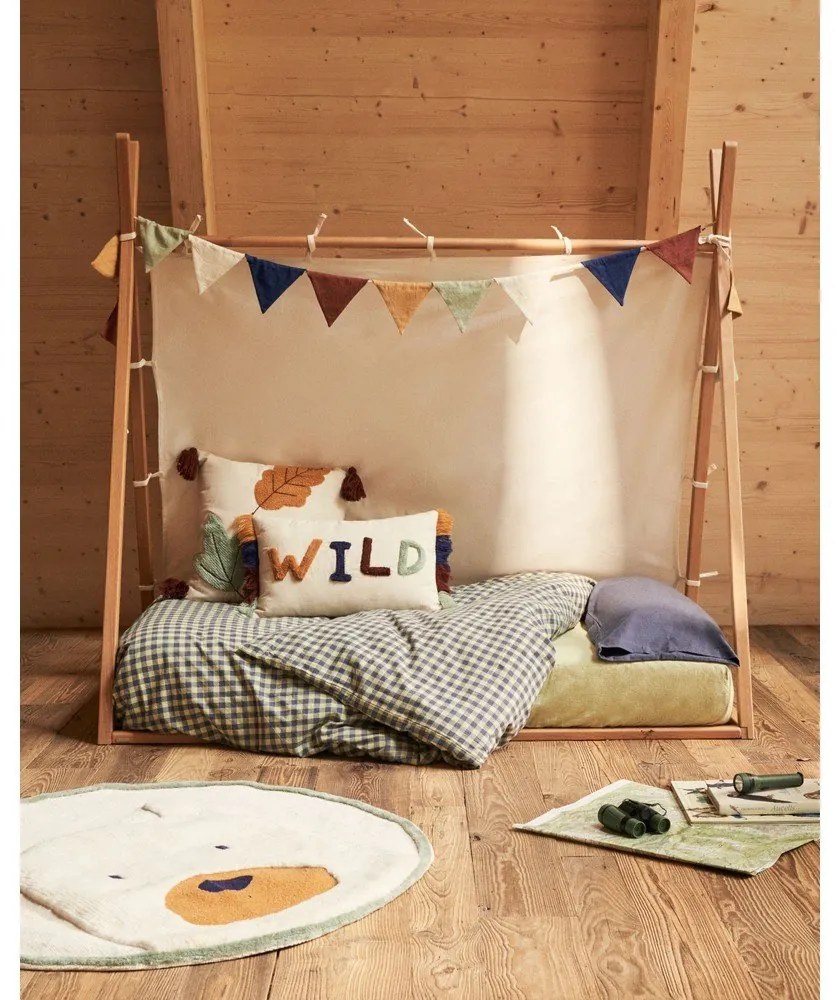 Domčeková detská posteľ z bukového dreva s roštom 90x190 cm v prírodnej farbe Maralis – Kave Home