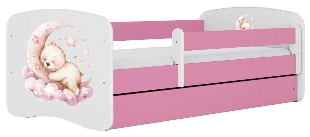 Dětská postel Babydreams medvídek růžová