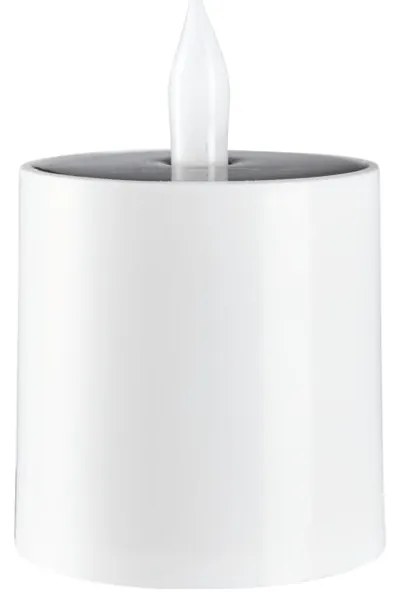 Biela vonkajšia solárna LED sviečka Star Trading Saul, výška 7,3 cm