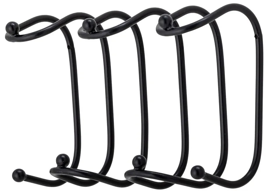 Čierny kovový nástenný vešiak Maltha – Bloomingville