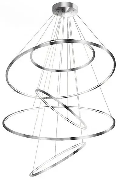 Luxusný luster Wheel stmievateľný chróm