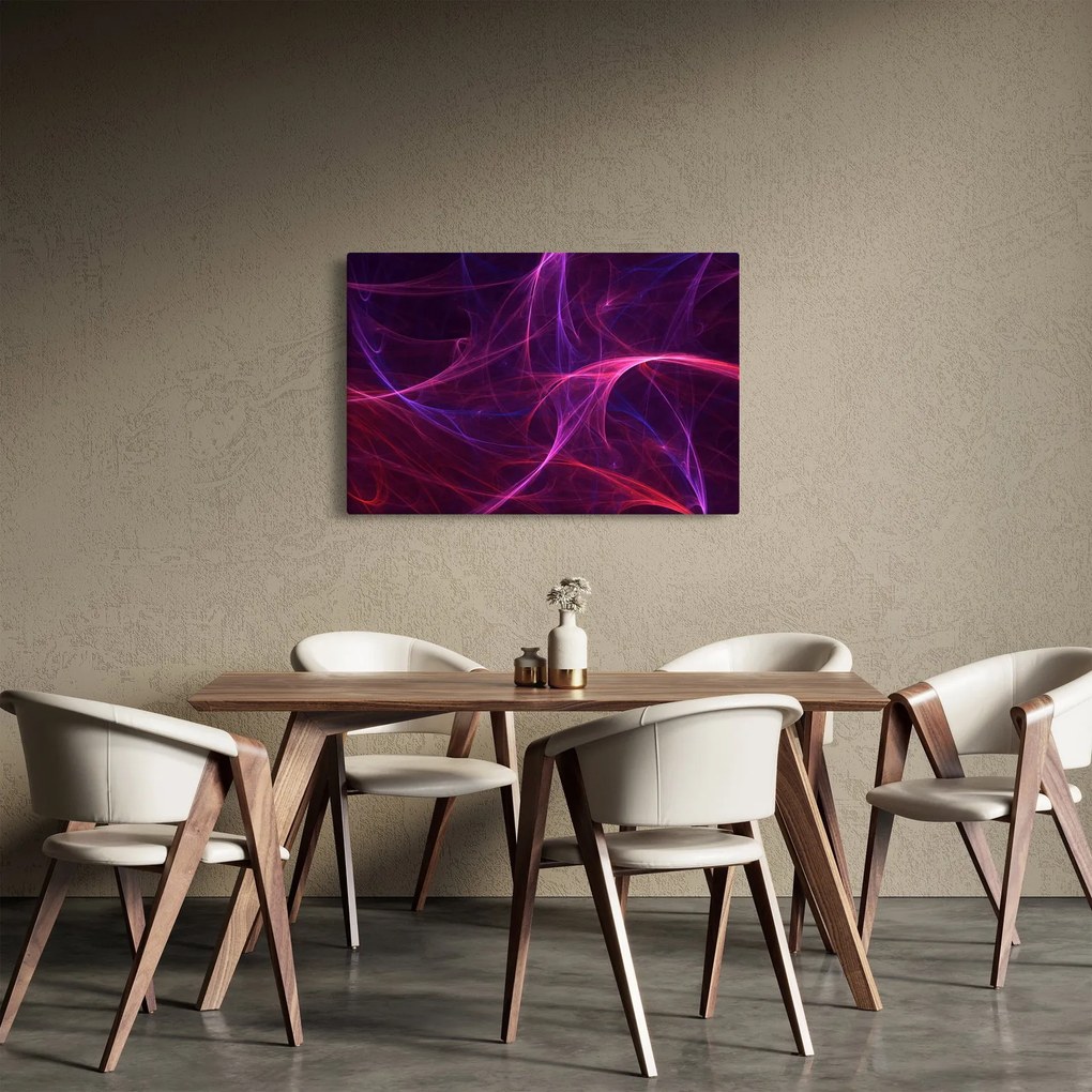 Abstraktný obraz kriviek (90x60 cm)