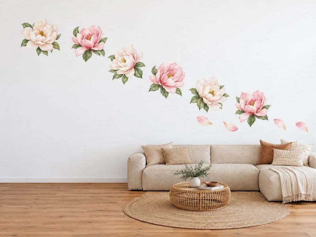 Rozkvetlé magnolie arch 75 x 55 cm