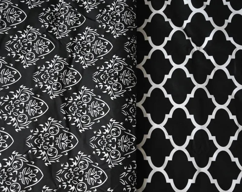 ECOMATRACE Bavlnené obliečky Castle čierne