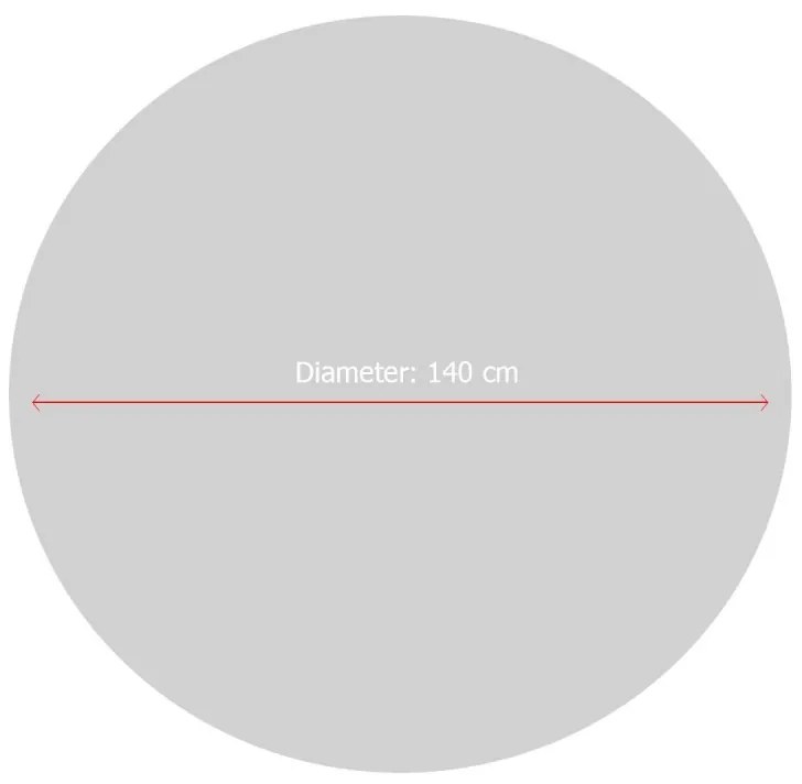 Detský okrúhly koberec Leon 140 cm žltý/červený