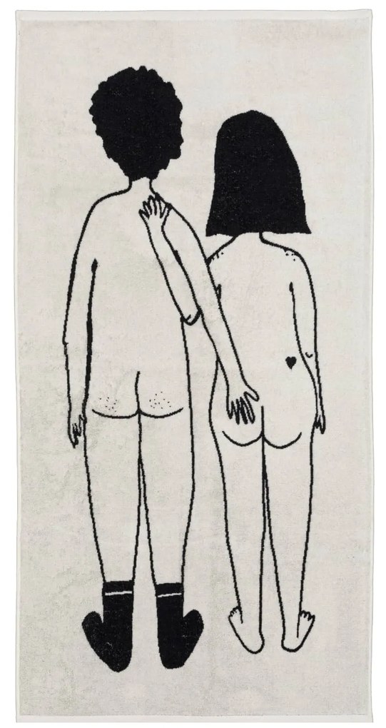 helen b Bavlnená osuška Naked Couple 70 × 140 cm