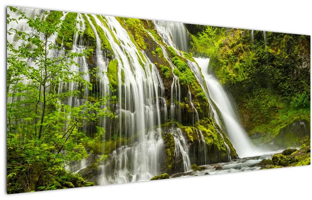 Obraz - Vodopád, Wind River Valley (120x50 cm)