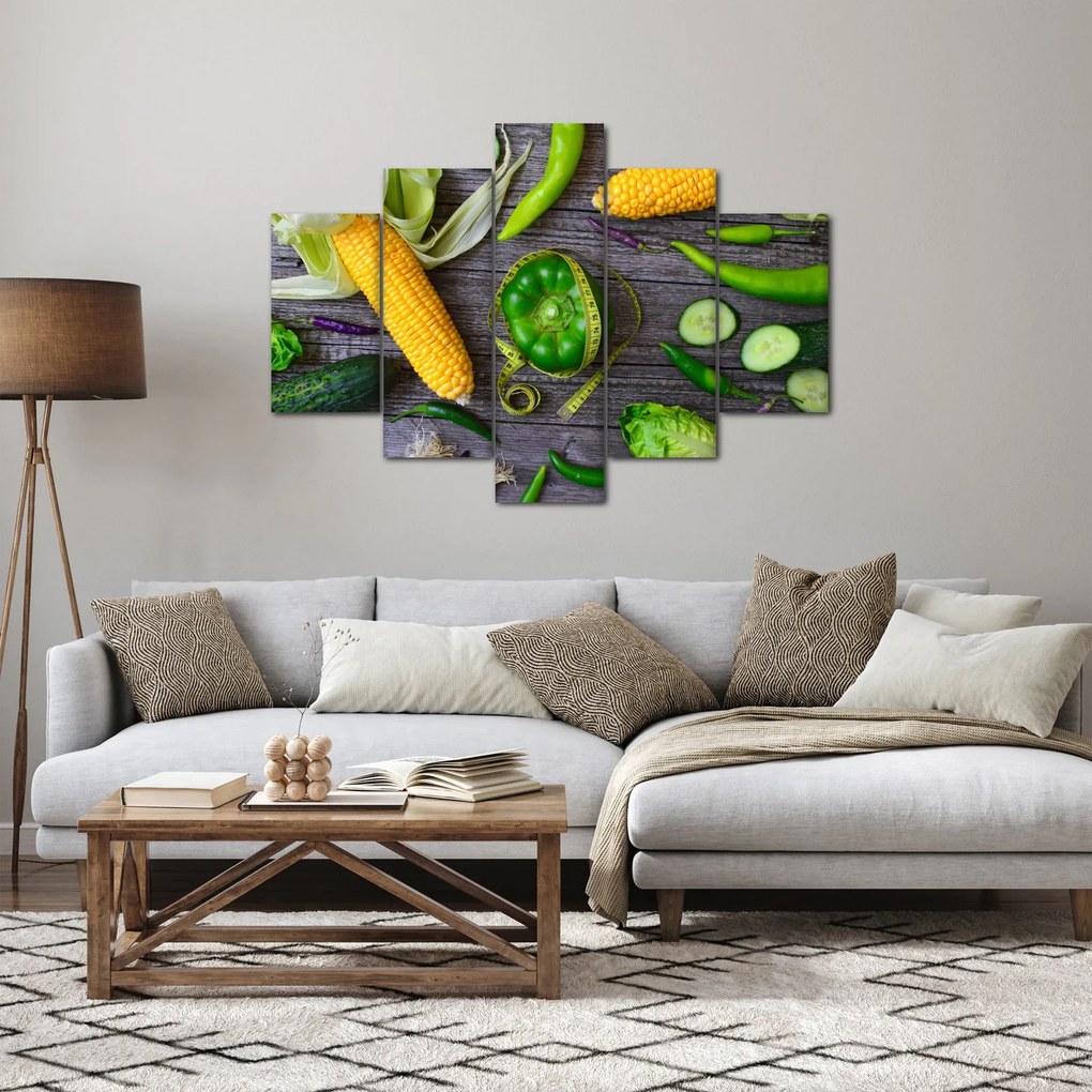Obraz so zeleninou (150x105 cm)