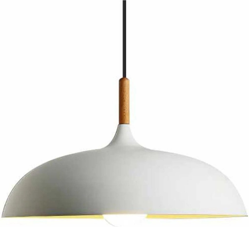 Závesná lampa Saucer- biela