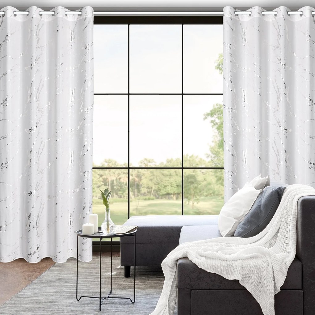 ZÁVES NA KRÚŽKOCH LANI 140X250 CM VZOROVANÁ