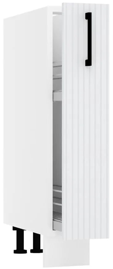 Skrinka do kuchyne  Kate d15 cargo + kos svetlo šedá mat