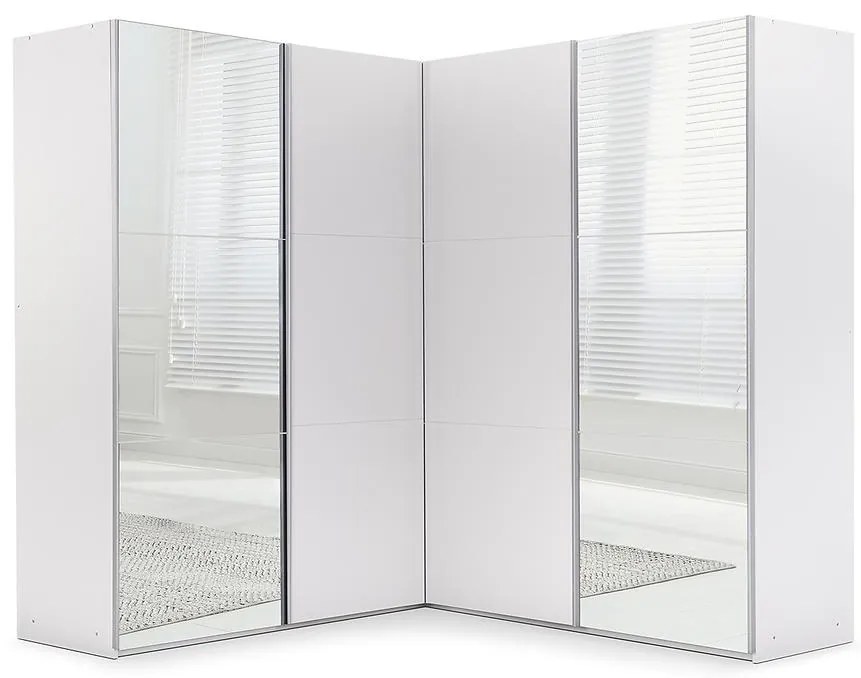 Rohová Skriňa Merida Biela /Zrkadlo