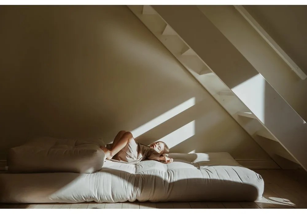 Oranžová rozkladacia pohovka 140 cm Hippo - Karup Design