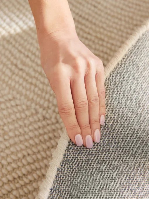 Koberec Hanse Home Calmio naturálny / biely kruh