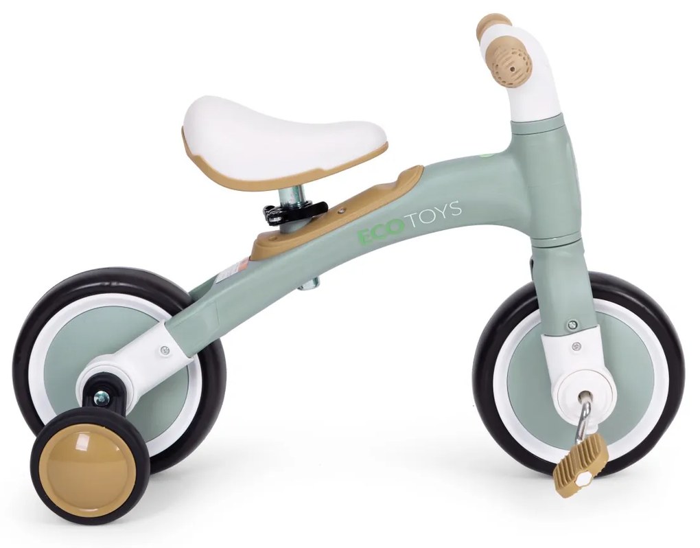 Dětské odrážedlo 3v1 COMBO ECOTOYS zelené
