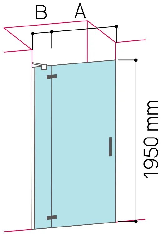 Glass 1989 Soho - Sprchový kút otváravé dvere, veľkosť vaničky 100 cm, prevedenie pravé, profily chrómové, číre sklo, GQN0008T50R