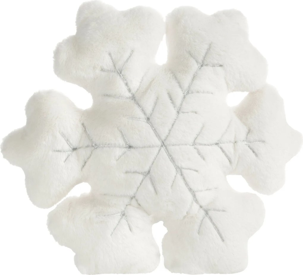 VIANOČNÝ DEKORAČNÝ VANKÚŠ SNOWFLAKE1 41X45 CM KRÉMOVÁ