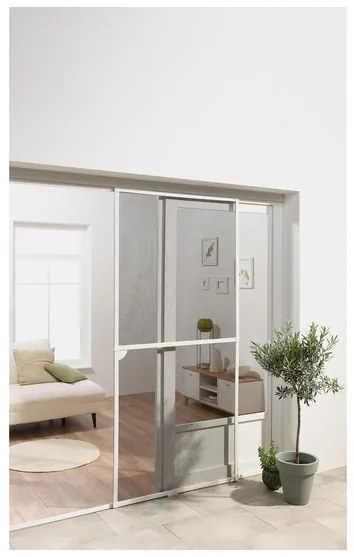 Livarno home Posuvné dvere so sieťkou proti hmyzu, 120 x 240 cm (biela) (100372997)