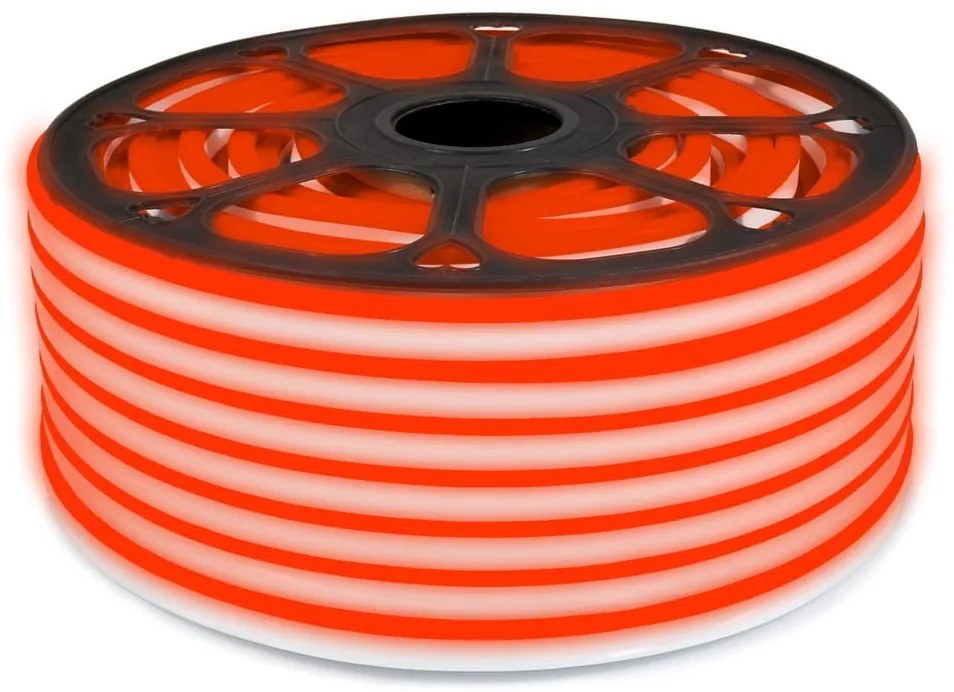 ECOLIGHT LED pásik NEON - 230V - 1m - 8W/m - IP68 - vodotesný - červený
