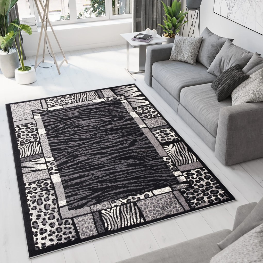 Koberec J316B BLACK CHEAP PP CRM Veľkosť: 220x300cm