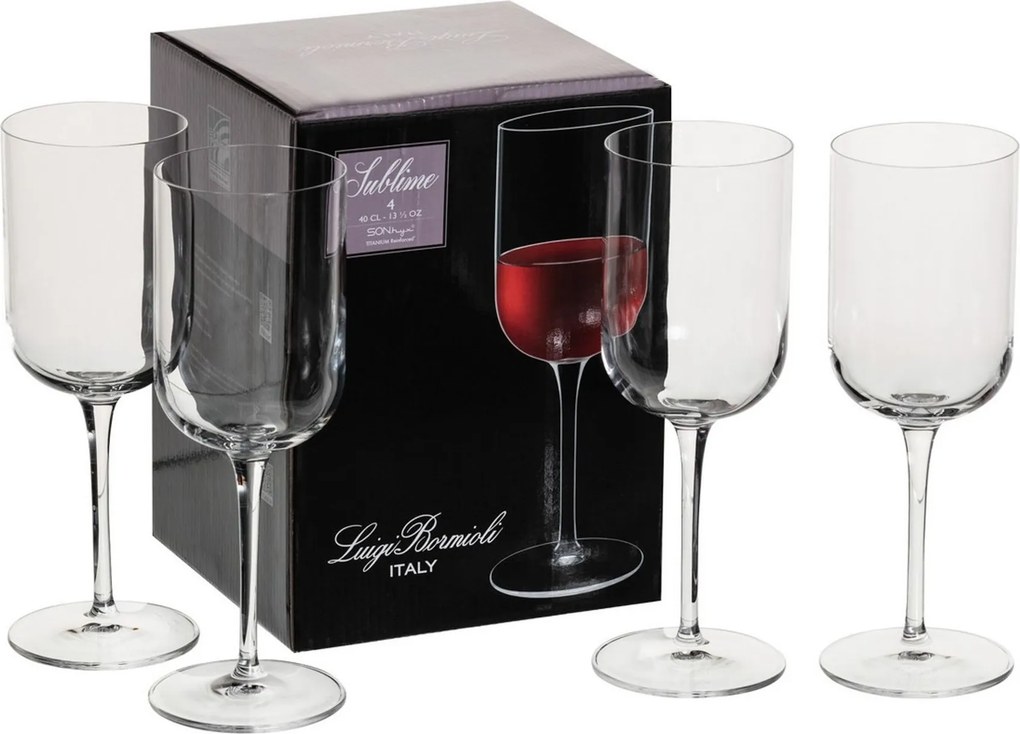 Poháre na víno Elegante – 4 ks, 400 ml