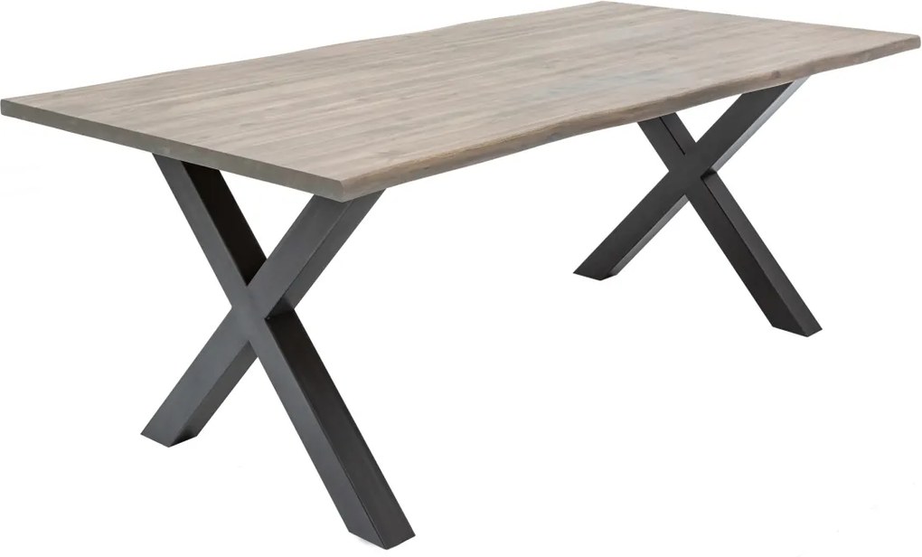 Dizajnový jedálenský stôl Evolution Grey 160 cm akácia