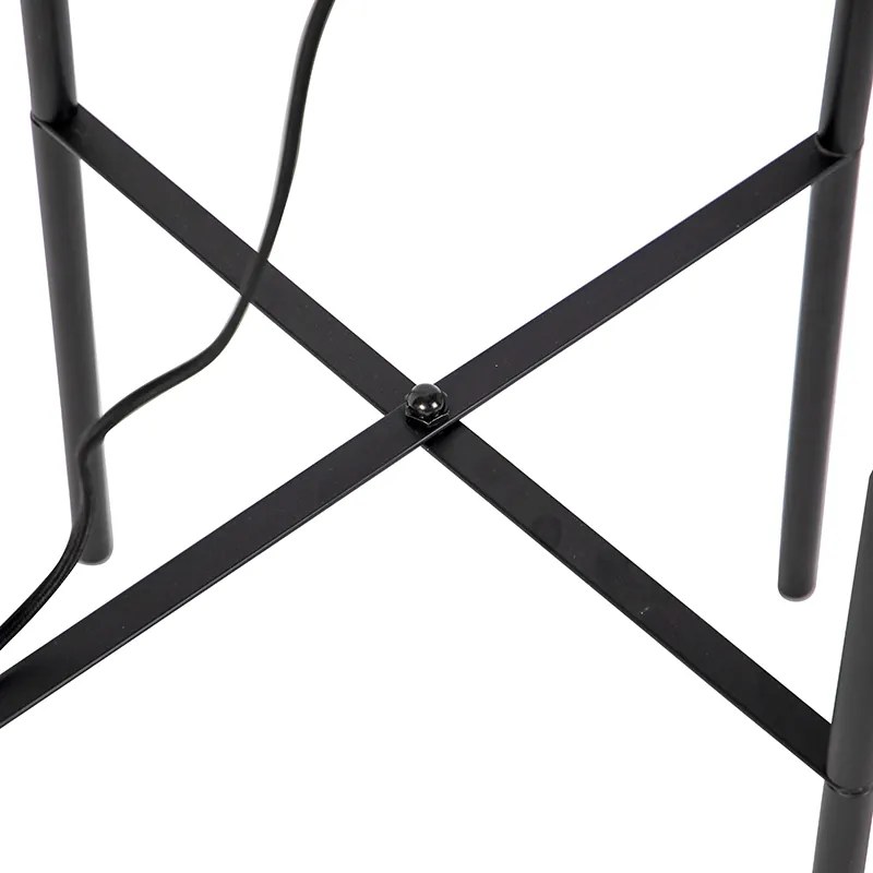 Moderná čierna stojaca lampa - Bliss Mesh