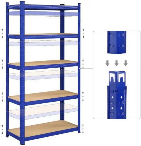 Policový regál SONGMICS 180 x 90 x 40 cm - GLR040Q01