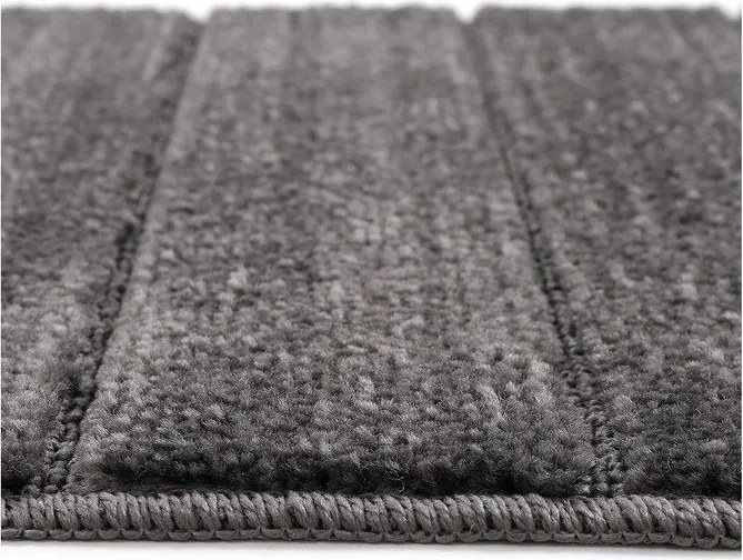 Antracitové kúpeľňové predložky v súprave 2 ks 50x80 cm Yeni Cizgli – Foutastic