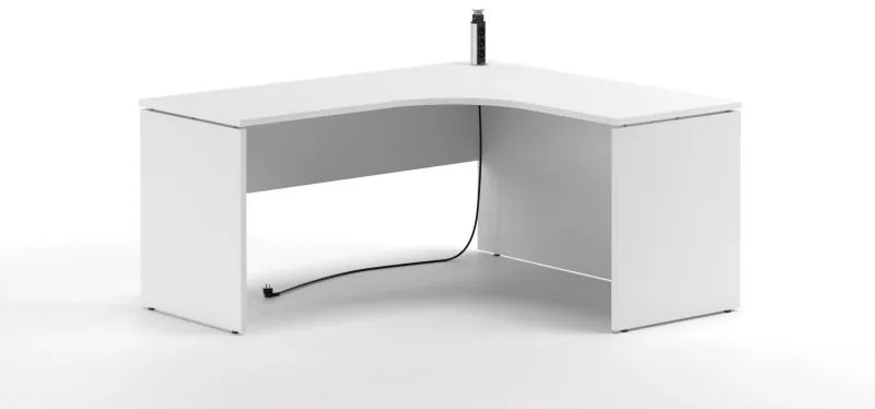 Drevona, kancelársky stôl, REA PLAY, RP-SRD-1600, rohový, PRAVÝ, lancelot