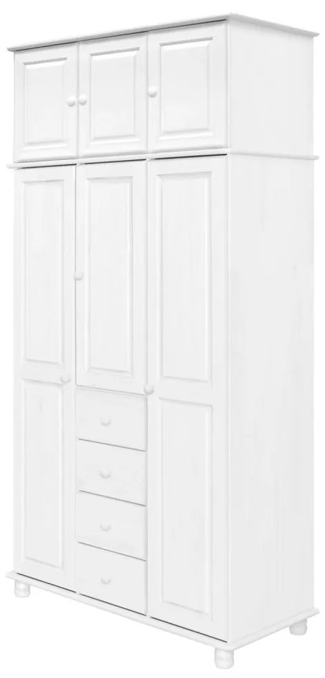 IDEA nábytok Skriňa 3-dverová 8851B biely lak