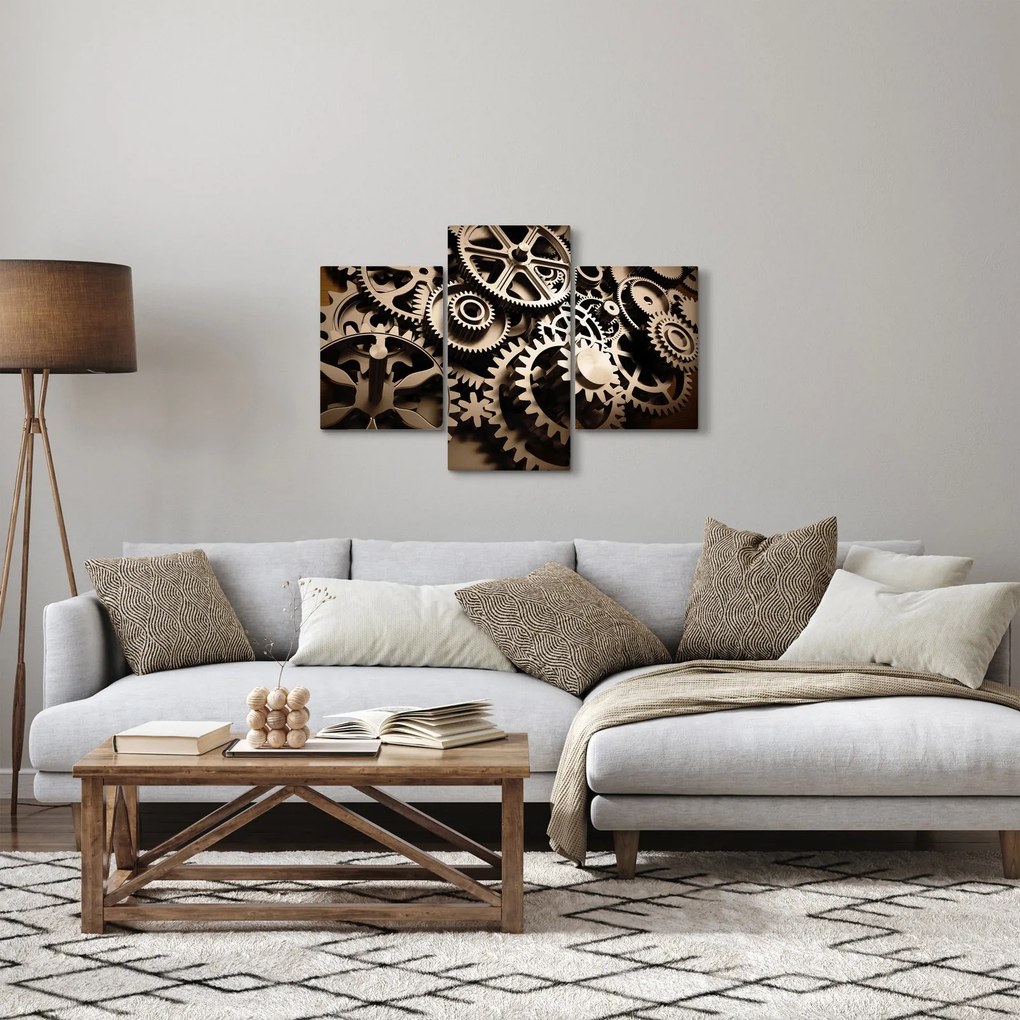 Obraz - Hodinové súčiastky (90x60 cm)