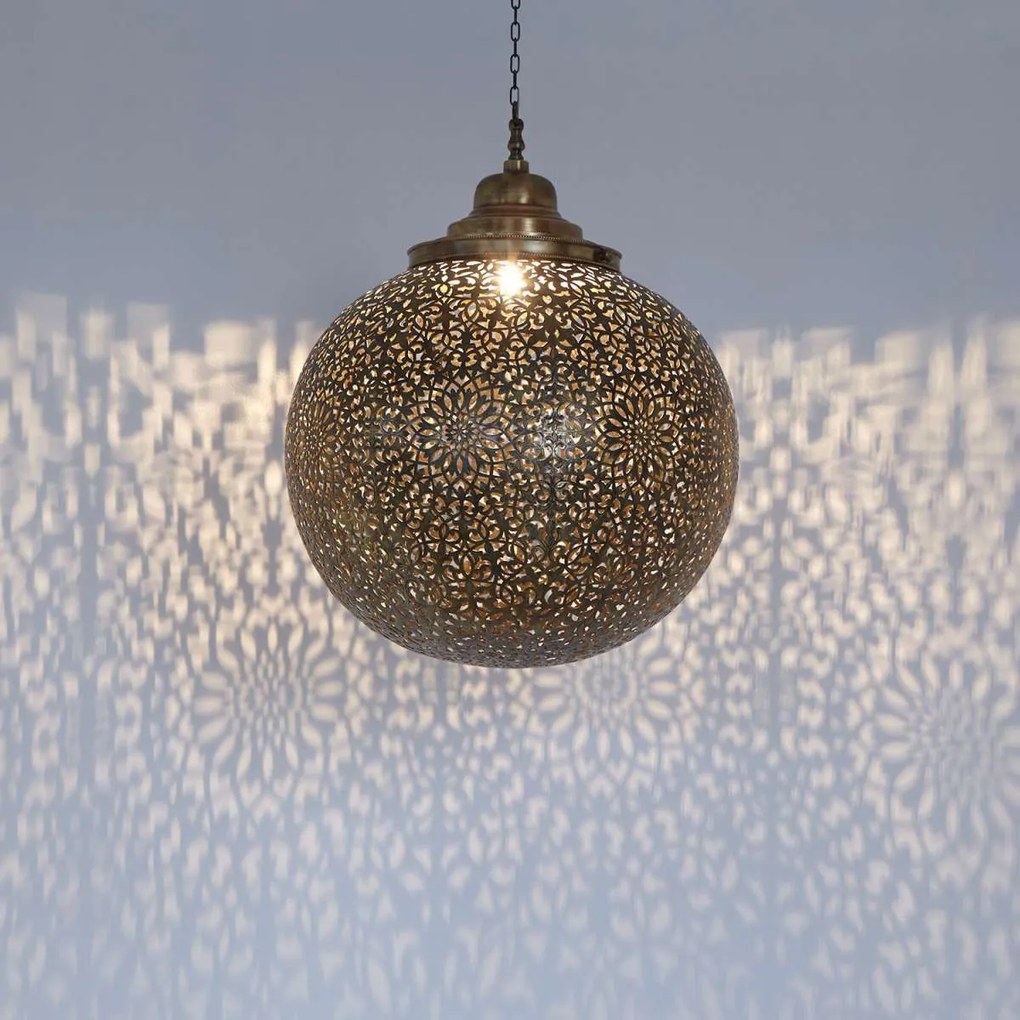 Luxusná mosadzná lampa Medina