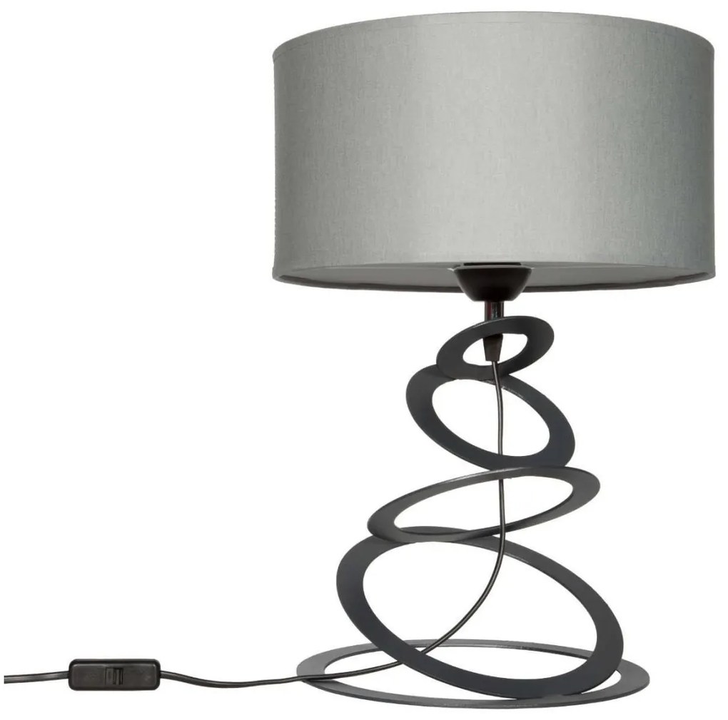 Stolná lampa Indigo, 1x textilné tienidlo (výber z 3 farieb), (výber z 3 farieb konštrukcie), o