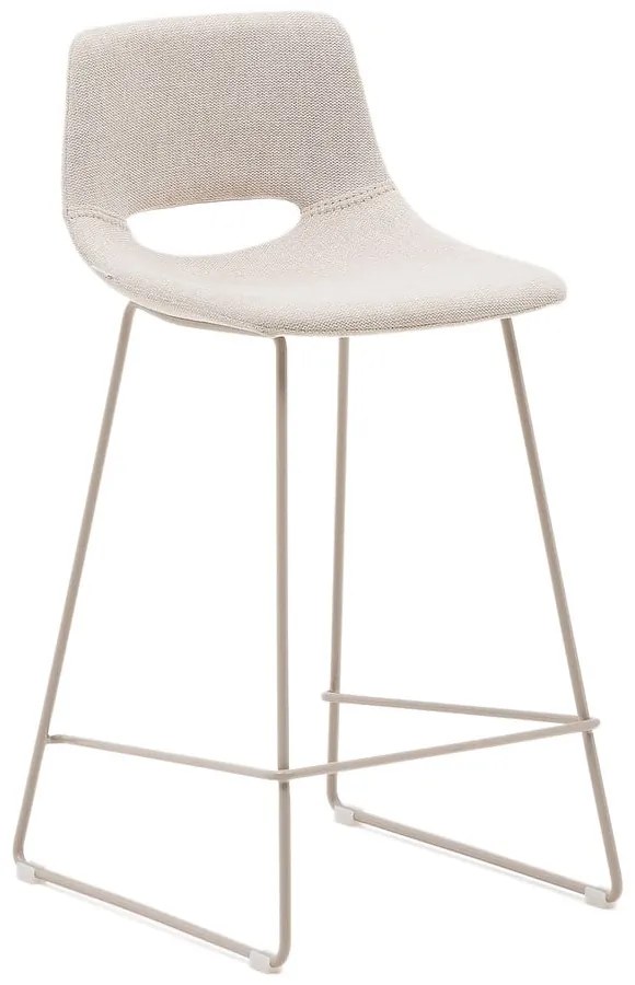 Béžová barová stolička (výška sedadla 65 cm) Zahara – Kave Home