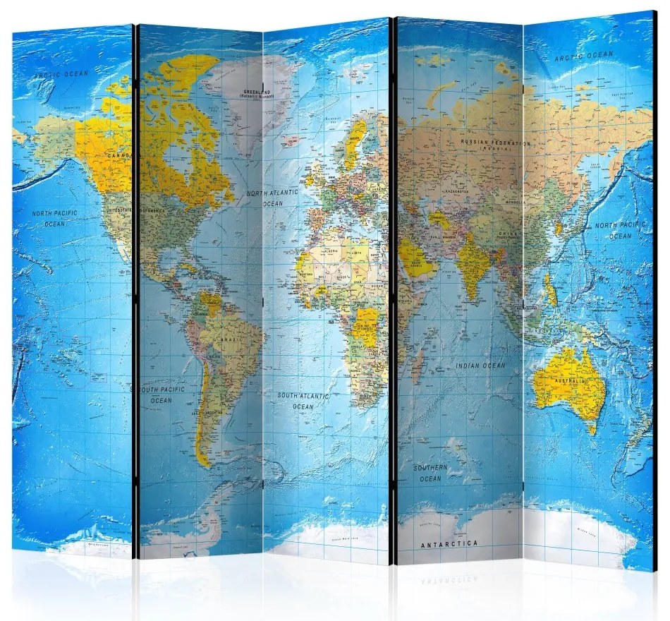 Artgeist Paraván - World Classic Map  [Room Dividers]