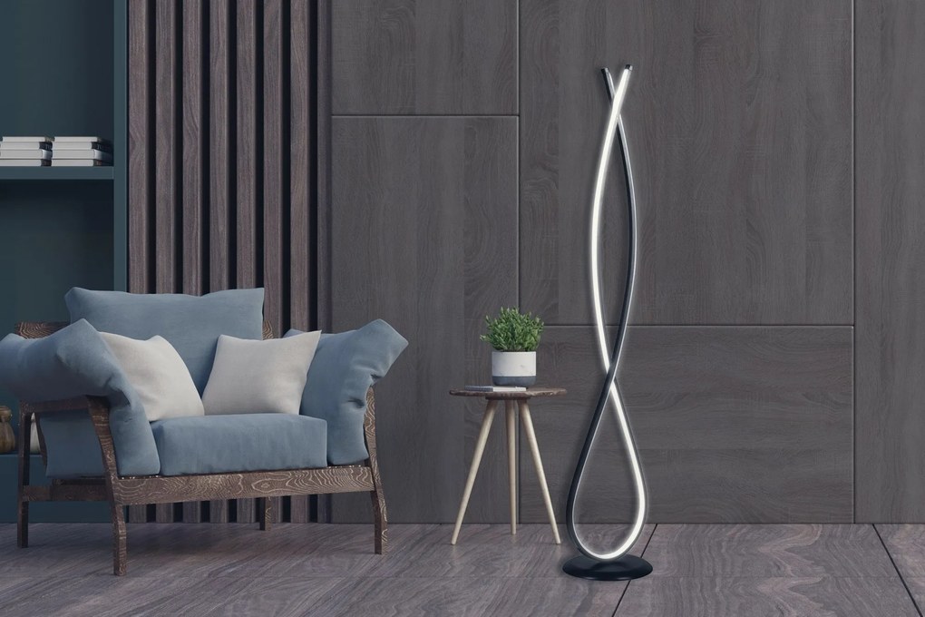 Stojacia lampa, Infinity Black - Multicolor